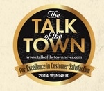 Talk of the town customer satisfaction award 2014 with Seal Out Scorpions in Arizona