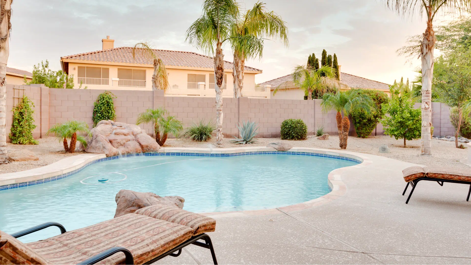 Phoenix AZ Backyard Pool Area For Scorpion Prevention
