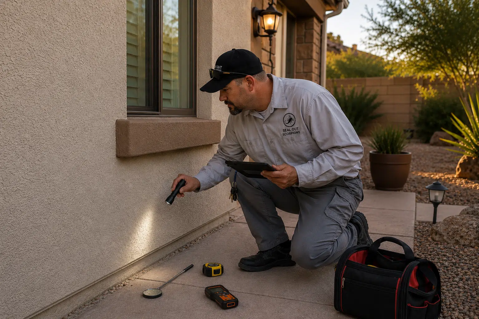 Building Performance Sealing Inspection for Scorpion Entry Points