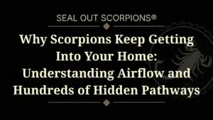 Why Scorpions Keep Getting Into Your Home: Understanding Airflow and Hundreds of Hidden Pathways